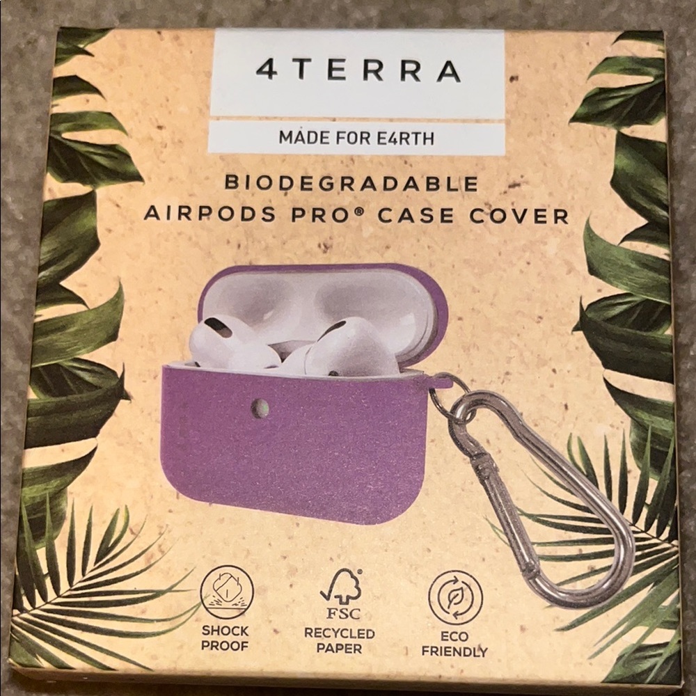 4TERRA Purple Biodegradable AirPods Pro Case